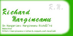 richard margineanu business card